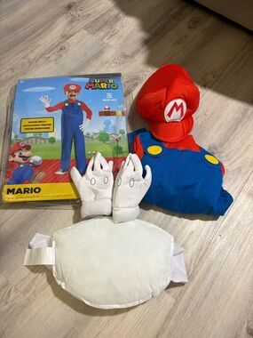 SIZE 3T - 4T DISGUISE SUPER MARIO BROS DELUXE COSTUME SET W/PADDED BELLY